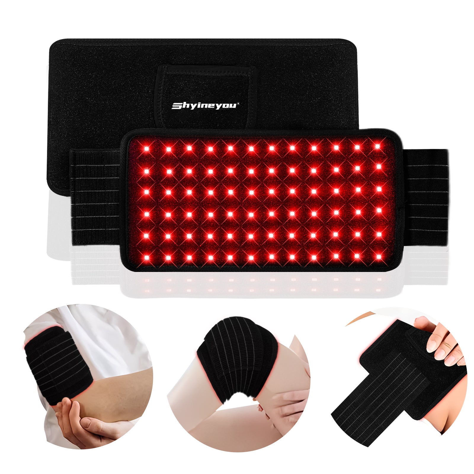 Shyineyou Red Light Therapy for Body, Red Light Therapy Belt, 660nm Red  Light & 850nm Near Infrared Light Therapy, Red Light Therapy Device for  Knee